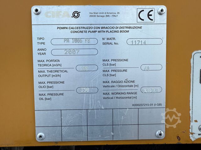 Automatische betonpomp Astra HD8 64.41-80