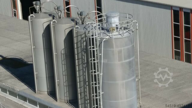 3 x 53 m³ Aluminium silos ø 2.400 mm Zeppelin