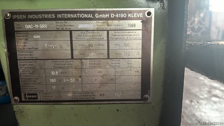 Compleet KAMMEROFEN IPSEN RTQ PF-11-GRM