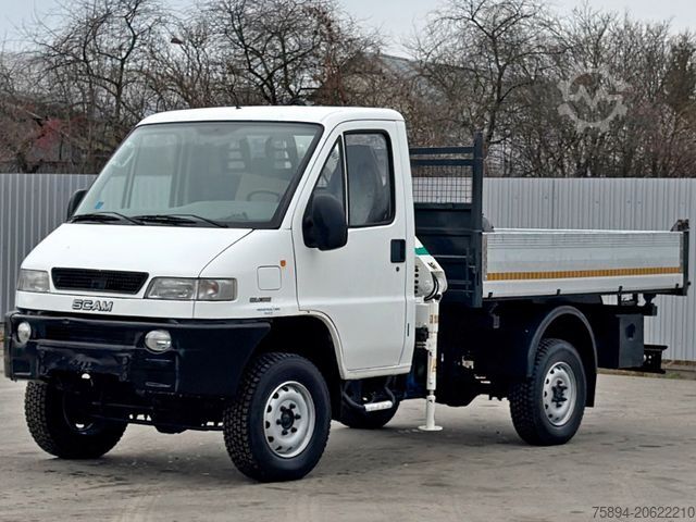 Dodávka s jeřábem na podvozku nákladního auta IVECO SCAM SM 35 *Pritsche 3,00m + KRAN