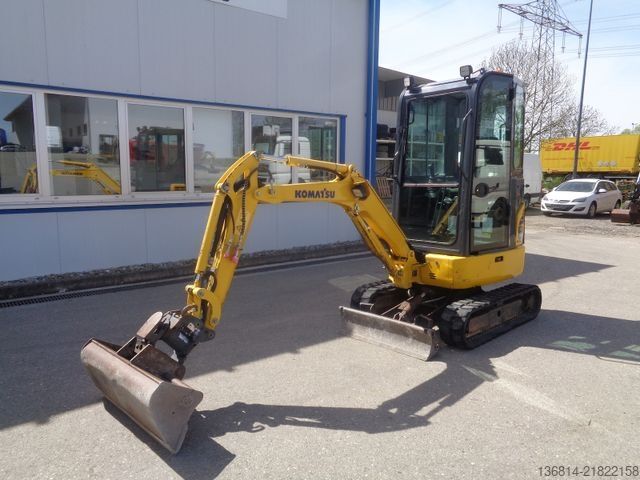 Minigraafmachine KOMATSU PC16R Powertilt + GL