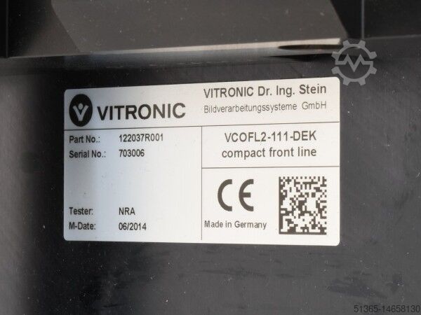 Beeldverwerkingssysteem voor productie Vitronic 97236 + 107448 + 122037R001 + 115392