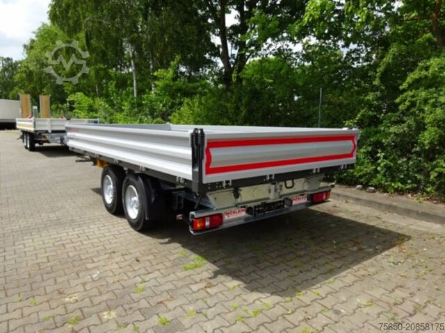 Kiepaanhangwagen Möslein TTD11 weiß  neuer Tandem 3- Seitenkipper Tieflader-- Neufahrzeug --