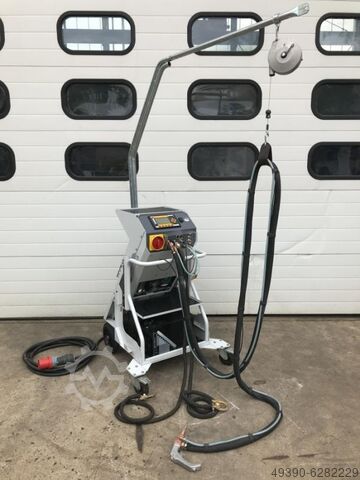 MF lasmachine met watergekoelde impactspotter; inverter middenfrequent lasmachine met spotter TECNA 3670 E CF00