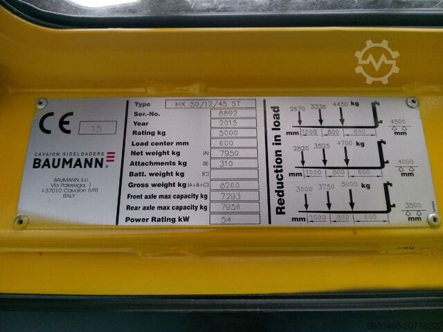 Sideloader Baumann HX 50/12/45 ST