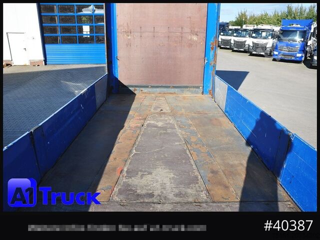 Open semitrailer KRONE Mega, Pritsche, 1 Vorbesitzer, TÜV 01-2026, Staplerhalterung