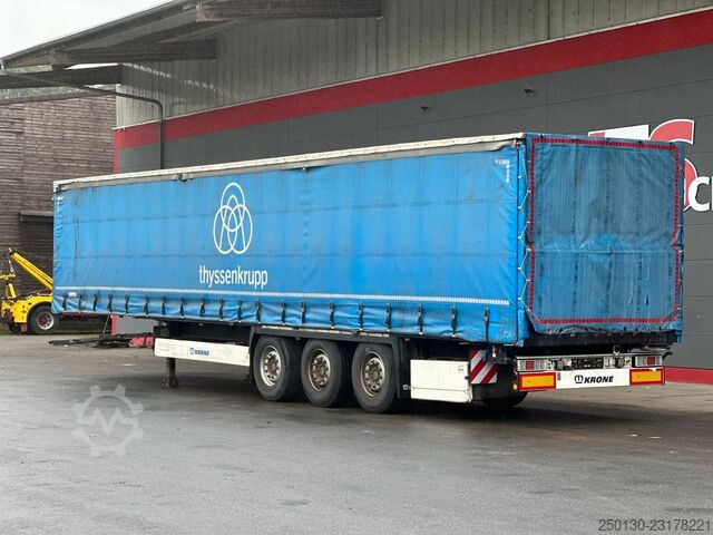 Semirimorchio con telone KRONE SD Curtainsider/EDSCHA/Liftachse/Box