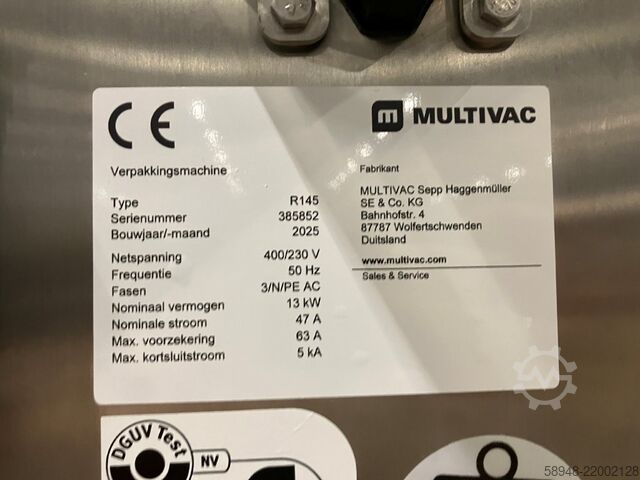 Mașină de termoformare MULTIVAC Multivac R145