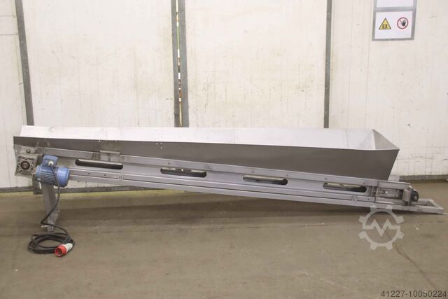 Pokretna traka 10,6 m/min nerđajući čelik unbekannt 2910 x 195 mm