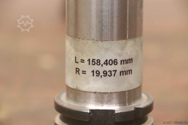 Freeshouder testdoorn HSK50 Bahmüller L= 158,406 mm / R= 19,937 mm