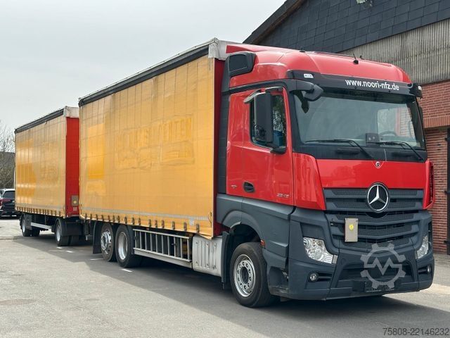 LKW mit Pritsche & Plane MERCEDES-BENZ Actros 2545 Pritche 7,29m Hubdach Stapler