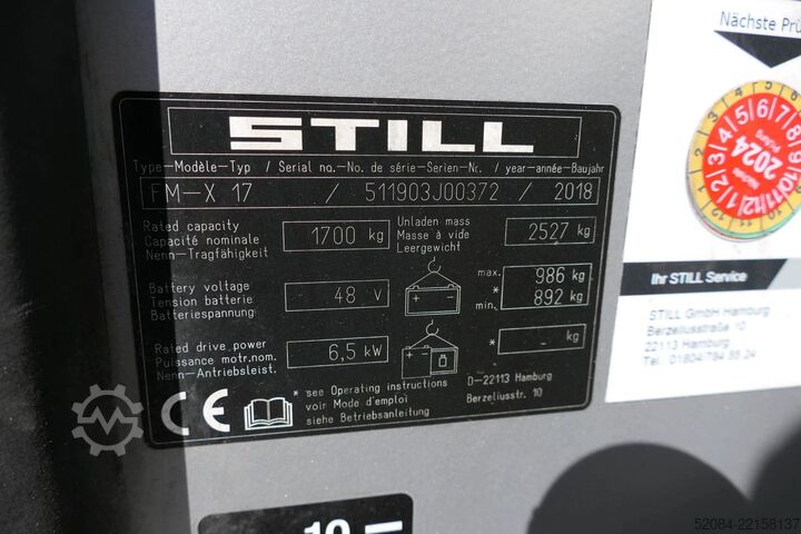 Empilhador retrátil Still FM-X 17