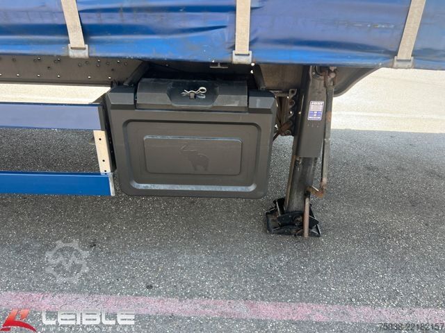 Brandalı açık yarı römork SCHMITZ CARGOBULL SCS 24*Varios Mega Tautliner*Hubdach*