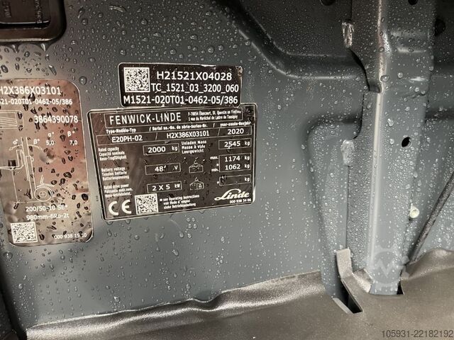 Carretilla eléctrica de 4 ruedas Linde E20PH-02