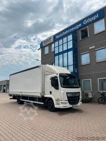 Camión plataforma con toldo DAF LF 260 mit Junge Pritschenaufbau 12to LBW