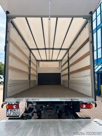 Camión plataforma con toldo DAF LF 260 mit Junge Pritschenaufbau 12to LBW