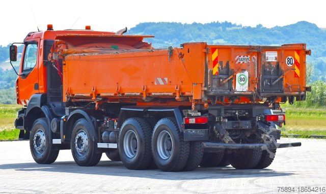 Tipper truck RENAULT Kerax 370 DXI * Kipper 5,80 m * Bordmatic * 8x4!