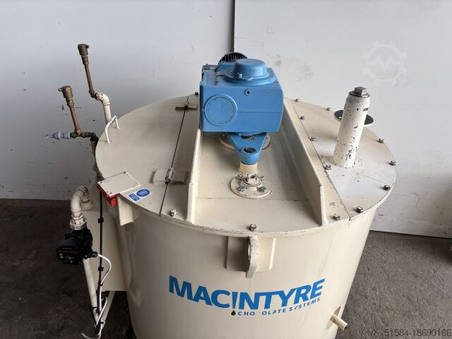 Chocolade tank Macintyre 750Kgs