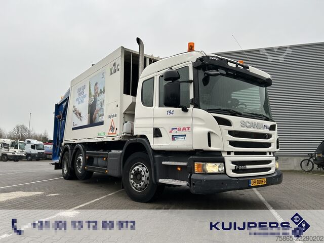 Vozidlo pro svoz odpadu Scania P 280 / Haller X2C MEKAV 20 m3 / Garbage Truck ...