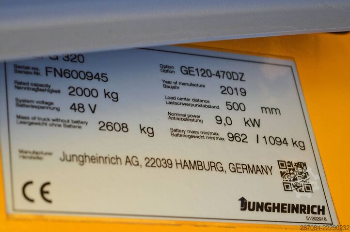 Forklift Jungheinrich EFG 320