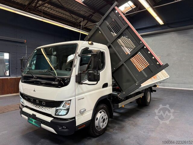 Kiepwagen bestelauto FUSO Canter 7C18 3 Seiten Kipper Klima LED SPUR AHK