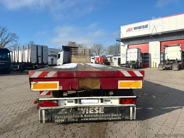 Working platform semitrailer MEUSBURGER Plattform Auflieger mit Zwangslenkung teleskopie