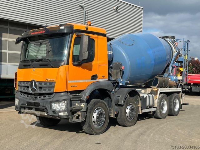 Betonmixer vrachtwagen MERCEDES-BENZ Arocs 3236 8x4 Betonmischer Deutsch Top AP Achse