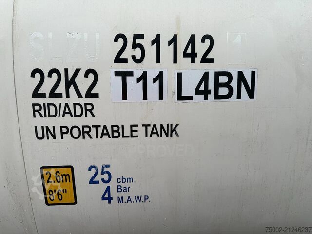 Tankcontainer CIMC tankcontainers 20FT ISO /  25.040L / L4BN / T12 / steam heatin...