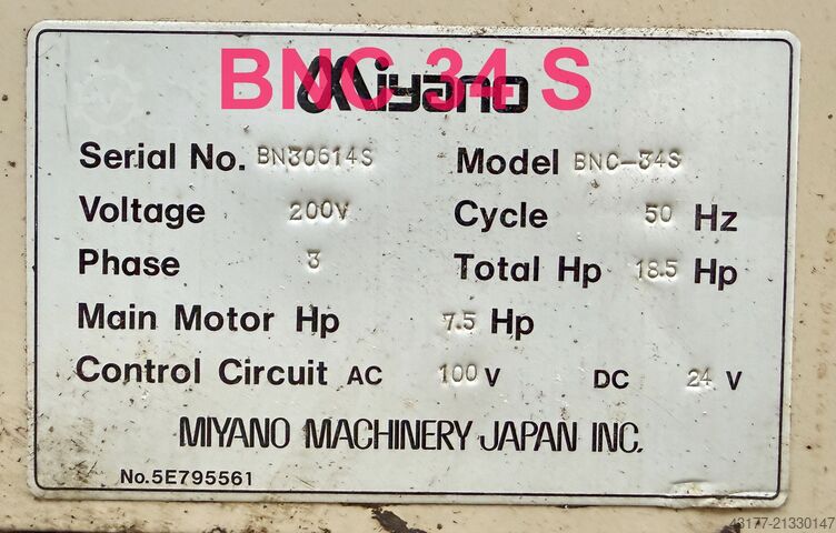 Torno CNC, torno automático, torno mecânico Miyano Citizen ( kein Traub Okuma DMG ) BNC 34-S Gegenspindel + JNC 45-T 2. Rev