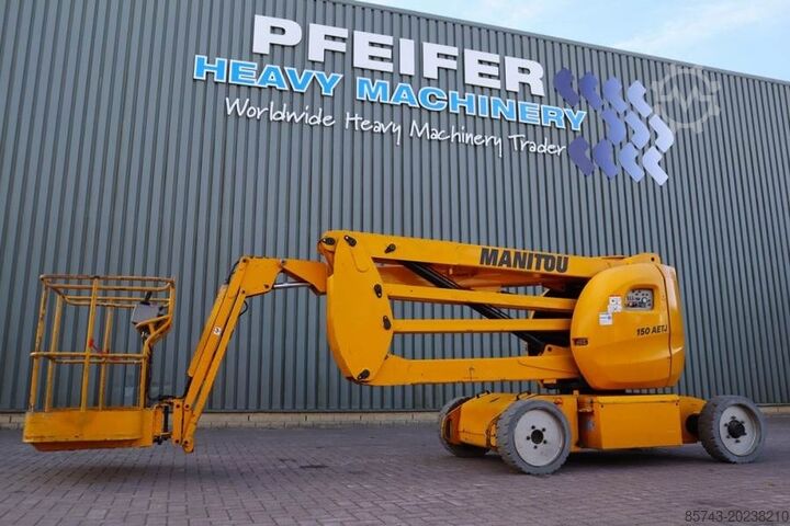 Plataforma de trabajo telescópica articulada Manitou 150AETJ Electric, 15m Working Height, 6.5m Reach,