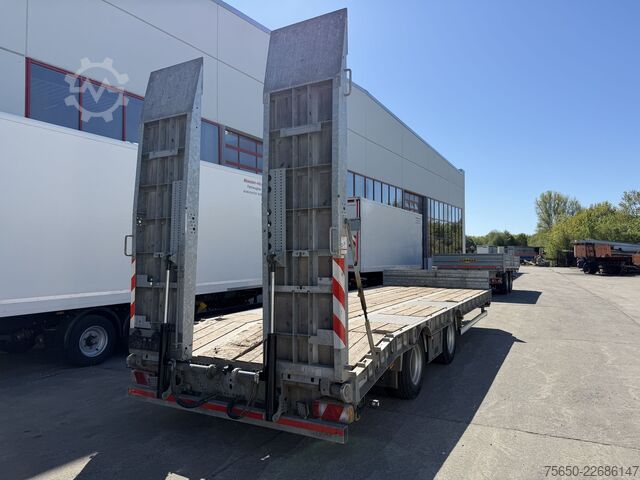 Dieplader oplegger  tt  21 t Tandemtieflader, hydraulische Rampen