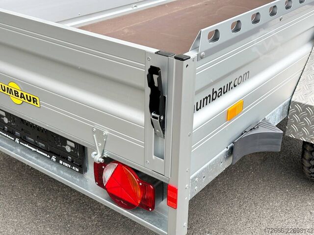 Bakaanhanger Humbaur HA 132513 KV OFFROAD 251X131X40CM 1300KG TIEFLADER | BUGKLAPPE