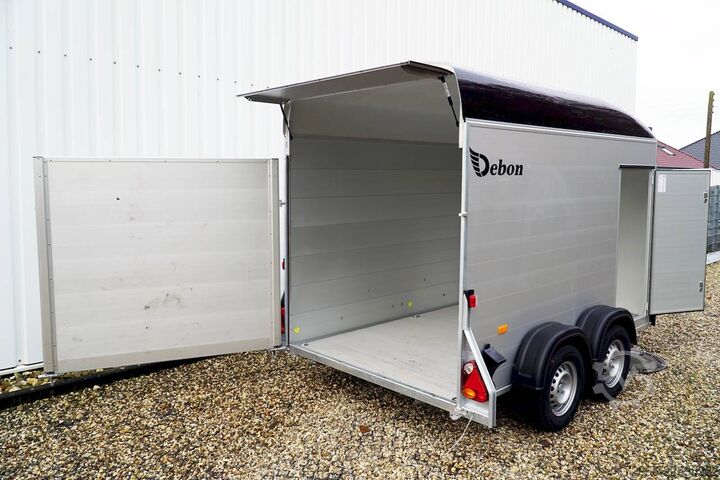 Koffer aanhanger Debon CHEVAL LIBERTE DEBON C500 2600KG ALU ROADSTER SCHWARZ +SEITENTÜR