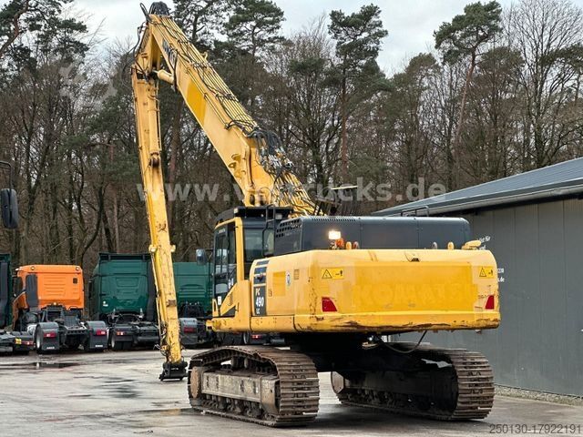 Rupsgraver KOMATSU PC490 Longfront Abbruchbagger Kettenbagger