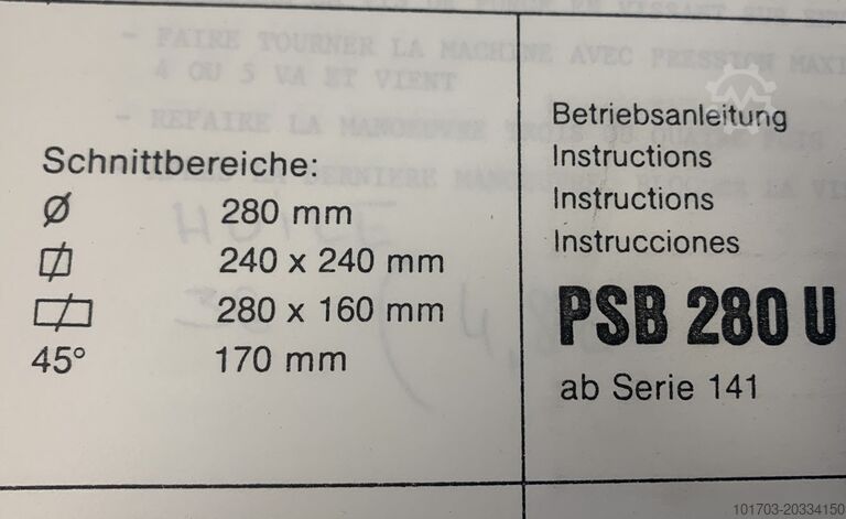 Alternatieve zaag KASTO PSB 280 U