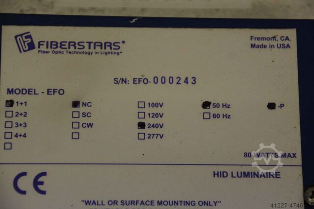 EFO Verlichter Fiberstars Model EFO 1+1