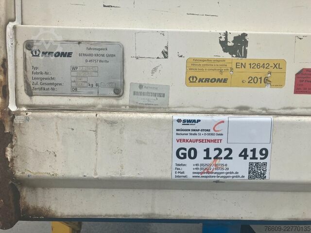 Wissellaadbak oplegger KRONE Wechselbrücke Pritsche