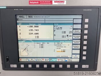 Centre d'usinage 5 axes HEDELIUS RS 60 MAGNUM-2000