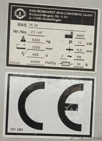 Mašina za savijanje RAS GIGAbend 76.30