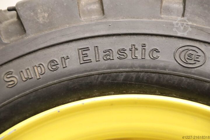 4 stk. massivt gummi dæk Continental CSE-Robust 200/50-10  SC 10  RIM 6.50 F