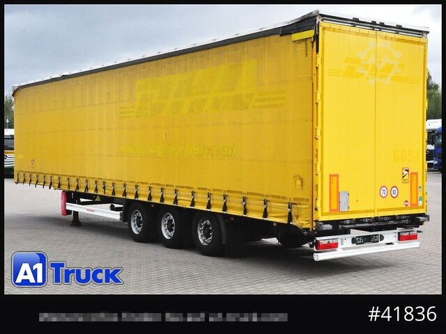 Semirimorchio con telone Kässbohrer Mega Trailer, Code XL, Aluplank, BPW