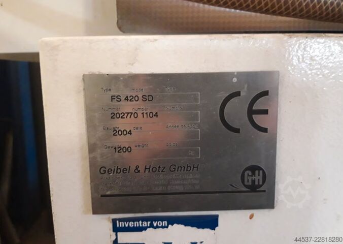 Szlifierka do płaszczyzn Geibel & Hotz FD 420SD