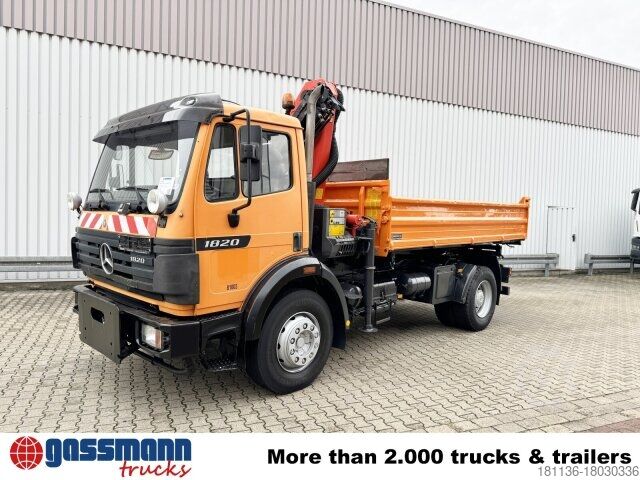 Kiepwagen Mercedes-Benz SK II 1820/24 K 4x2, Winterdienstaustattung, Kran