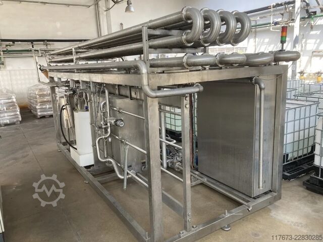 Použitý BUCHER trubkový flash-pasterizátor (trubka v trubce), kapacita 12 000 l/h Tetra Pak® PWAP 12000-S