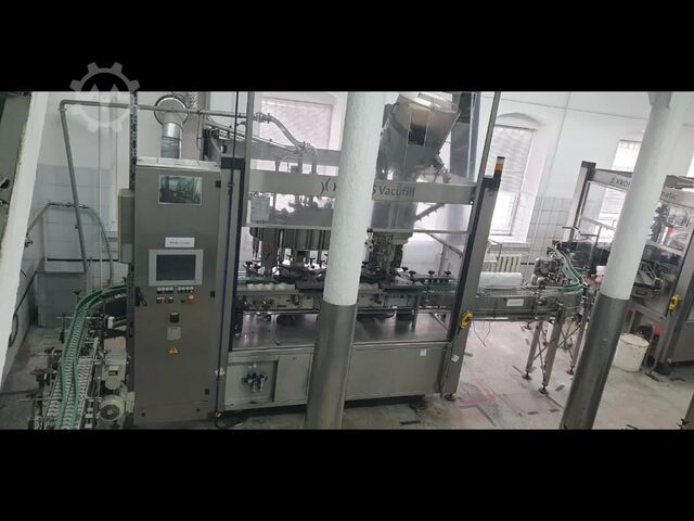 Línea de llenado KRONES usada para vodka - vidrio 6000 BPH - Año 2001 Krones 