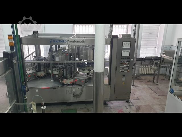 Línea de llenado KRONES usada para vodka - vidrio 6000 BPH - Año 2001 Krones 