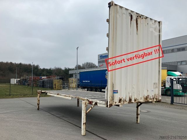 Swap body trailer KRONE Wechselbrücke Pritsche