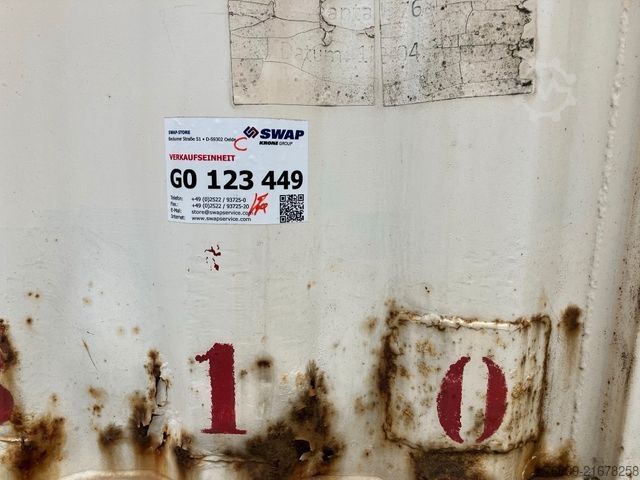 Swap body trailer KRONE Wechselbrücke Pritsche