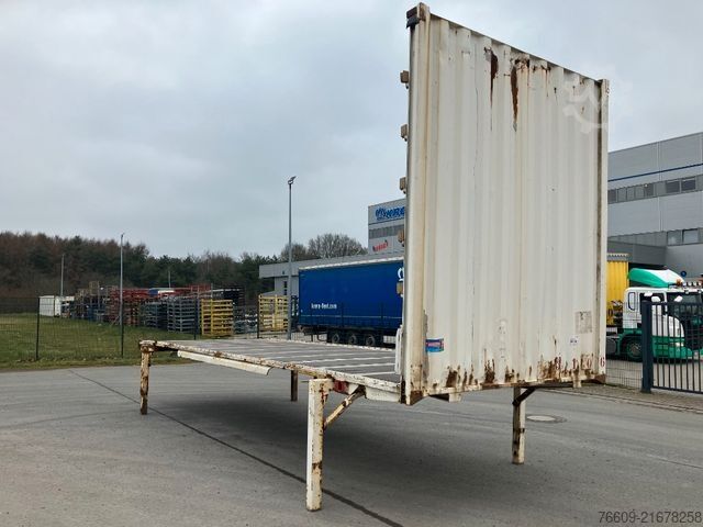 Swap body trailer KRONE Wechselbrücke Pritsche