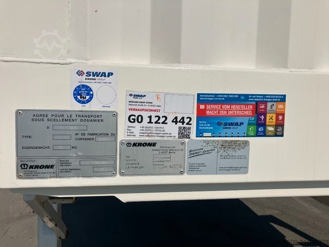 Swap body trailer KRONE Wechselbrücke Koffer